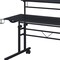 Homeroots Adjustable Black Wood and Stainless Steel Writing Desk 723744 - alternate 8