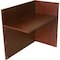 Boss Reception Desk Reception Return Shell, Mahogany, 42"Wx24", 42" W X N180-M - alternate 1