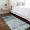 Homeroots 8' Runner Teal Ombre Washable Non Skid Indoor Outdoor Runner Rug 563683 - alternate 9