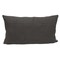 Homeroots 14" X 26" Dark Gray Cotton Lumbar Throw Pillow with Texture 529250 - alternate 5