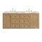 James Martin Vanities Laurent 60 in. Double Vanity, Light Natural Oak, w/ 3 CM Carrara Marble Top 545-V60D-LNO-3CAR - alternate 6