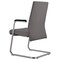 Leisuremod Aleen Office Chair in Upholstered Leather and Iron Frame, Grey AGO19GRL - alternate 7