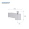 Kibi Cube Wall Mounted 1/2 in Slip-On Tub Spout with Diverter, Chrome TS103CH - alternate 8