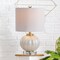 Jonathan Y Pearl 17.5" Glass/Crystal LED Table Lamp, White/Brass Gold JYL2076B - alternate 9