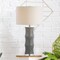 Jonathan Y Tiki 26.5" Ceramic LED Table Lamp, Grey JYL3015B - alternate 8