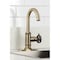 Kingston Brass Single-Handle Bar Faucet with Knurled Handle, Antique Brass KSD8503RKX - alternate 6