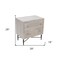 Homeroots 28" Ivory Solid Wood Two Drawer Nightstand 488761 - alternate 8