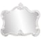 Homeroots 28" White Baroque Framed Accent Mirror 383716 - alternate 1