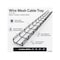 Kable Kontrol Wire Mesh Cable Tray - 12 in W x 2 in D x 10 in L - Black Coated, 60PK KK-12X2X10-BK-60 - alternate 6