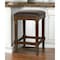 Homeroots 27" Brown And Dark Brown Solid Wood Backless Counter Height Bar Chair 534323 - alternate 9