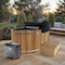 Kplunge 62in 2-Person 0-Jet Cedar Cold PlungeIce BathTub/HotTub 3/4 HP Powerful Chiller and Heater, Natural CP-C6242CDR08HP - alternate 10
