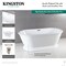 Kingston Brass 71-Inch Acrylic Oval Double Ended Pedestal Tub with Drain, No Faucet Drillings VTDE713224C427 - alternate 6