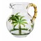 Homeroots 3 Quart Clear and Green Palm Tree Acrylic Pitcher 523323 - alternate 1