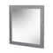 Homeroots 35" Gray Wood Framed Accent Mirror 510888 - alternate 1
