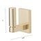 Gliderite Hardware Alpine Collection Robe Hook Champagne Gold Bathroom Hardware 9030-SQ-CHPG-1 - alternate 3