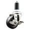 Service Caster 3 Inch 316SS Hard Rubber Swivel 1-1/4 Inch Expanding Stem Caster with Brake SCC SCC-SS316EX20S314-HRS-TLB-114 - alternate 1