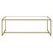 Homeroots 47" Gold Glass And Steel Coffee Table 520956 - alternate 8