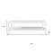 Homeroots 35" White Aluminum Coffee Table With Shelf 372176 - alternate 7