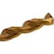 Cleveland Q-Cobalt 135 Degree Wide Land Parabolic Taper Length Drill Cleveland 2575-TN TiN HSS-CO 8% RHS/RHC 1/4-E C16897 - alternate 2