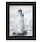 Homeroots Lighthouse Black Framed Print Wall Art 529621 - alternate 4