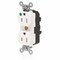 Leviton Straight Blade Receptacle, 5-15R, 15 A, 125V AC, Self-Grounded MT820-ILW - alternate 1