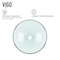 Vigo Giovanni Iridescent Glass 17 in. L x 17 in. W x 7 in. H Round Vessel Bathroom Sink VG07074 - alternate 7