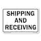 Signmission OSHA Shipping And Receiving Warehouse, 14" Height, Decal, OS-CL-D-1014-L-20004 OS-CL-D-1014-L-20004 - alternate 1