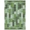 Homeroots 9' X 12' Olive Green And Fern Green Southwestern Washable Indoor Outdoor Area Rug 587348 - alternate 9
