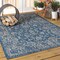 Jonathan Y Tela Bohemian Textured Weave Floral Navy/Gray 5 ft. x 8 ft. Indoor/Outdoor Area Rug SMB100B-5 - alternate 8