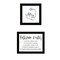 Homeroots Set Of Two "Bathroom Rules" Black Framed Textual Art Wall Art, 2PK 568422 - alternate 1