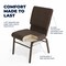 Flash Furniture 18.5"W Brown Fabric Church Chair w/ Book Rack, 4PK 4-XU-CH-60096-BN-BAS-GG - alternate 10
