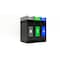 Commercial Zone Products Avante Series Triple Stream Black Trash/Recycling/Composting 30 Gallon Narrow Containers w/ Open Top 787305MSA - alternate 4