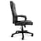Elama High Back Adjustable Faux Leather Office Chair in Black ELM-F-016 - alternate 6