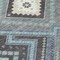 Homeroots 9' X 12' Pewter Charcoal And Sky Blue Tribal Washable Indoor Outdoor Area Rug 598152 - alternate 9
