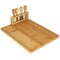 Megachef Bamboo Charcuterie and Cheese Board with Knife Stand Attachment and 4 Piece Knife Set 750122176M - alternate 9