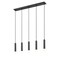 Z-Lite Stari 5-Light Linear Chandelier, 4.75 in W, Matte Black 1956P-5L-MB - alternate 8