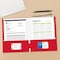 C-Line Products 8-1/2" x 11" Assorted Two-Pocket Paper Portfolio Folder, 100EA/+DS 05300-DS - alternate 10