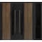Vdomdoors Aluminum Double Doors Dekton 0163 Venezia Noce 1 Sidelight Entry Door Ceramic W84xH80) Left hand In DEKTON0163DEXD-VEN-W72+12xH80-LH-I - alternate 1