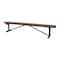 Leisure Craft Bench w/o Back, Surfce Mount, 8ft., Brown B8XPSM-BROWN - alternate 1