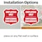 Signmission Bilingual Employees Only Shield Sign Emp, 4 inch X 4 inch, Vinyl Decal, 2PK SHI-D-2PACK-4-364 - alternate 6