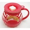 Epoca 3 Qt. Glass Popcorn Popper For Microwave Use W/ Protective Holder & Dual Function Silicone Lid, Red EKPRE-4320 - alternate 6
