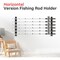 Simple Deluxe Horizontal Fishing Rod Holders Wall-Mounted - Fishing Rod Rack Great Fishing Pole Holder for Garage SOFISHRODRACKHGREYX2 - alternate 5
