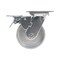 Vestil Cast Iron/Steel Swivel With Total Brake Caster 5 In. Diameter x 2 In. Width 1320 lb Silver CST-VE-5X2CI-SWTB - alternate 5