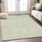 Homeroots 8' X 10' Artichoke Green And Gray Geometric Washable Indoor Outdoor Area Rug 594440 - alternate 9