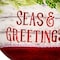 Homeroots Holly Seas And Greetings Hand Painted Mouth Blown Glass Ornament 477545 - alternate 6