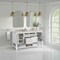 James Martin Vanities Breckenridge 60 in. Double Vanity, Bright White, w/ 3 CM Lime Delight Quartz Top 330-V60D-BW-3LDL - alternate 6