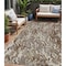Homeroots 5' X 8' Brown Beige And Gray Abstract Washable Indoor Outdoor Area Rug 600277 - alternate 1
