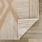 World Rug Gallery Contemporary Geometric Stripe Weather Resistant Reversible in/Out Rug 7ft 10in x 10ft Natural WR109NATURAL8X10 - alternate 7