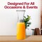 Smarty Had A Party 35 oz. Clear Large Disposable Plastic Wine Carafes with Lids (12 Carafes), 12PK 2685-CASE - alternate 10