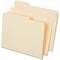 Universal Top Tab File Folders, 1/3-Cut Tabs: Assorted, Letter Size, 0.75 in. Expansion, Manila, 50PK UNV18104 - alternate 1